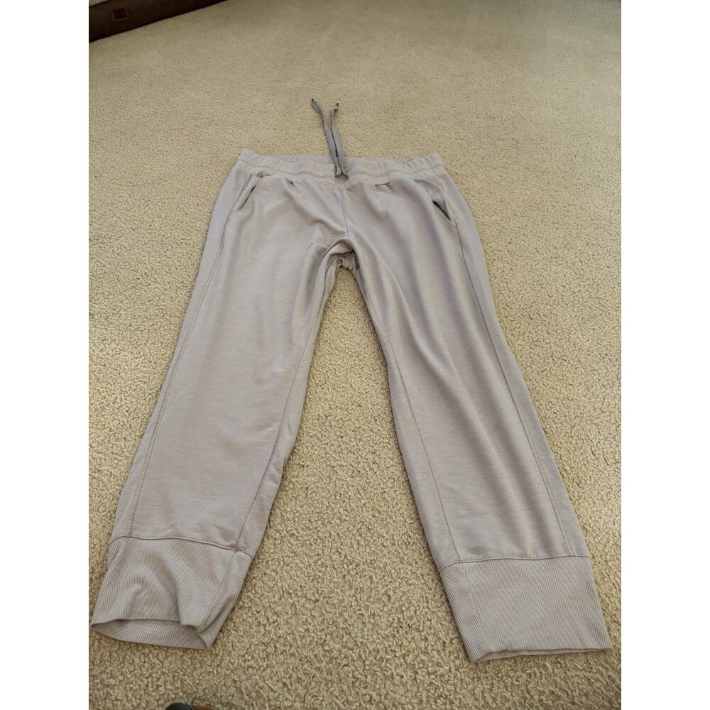 Danskin Women’s Taupe Modal Blend Jogger Sweatpants Drawstring Size XL
